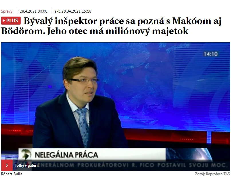 Bývalý šéf inšpektorátu práce v Nitre koordinoval výpalníkov?!