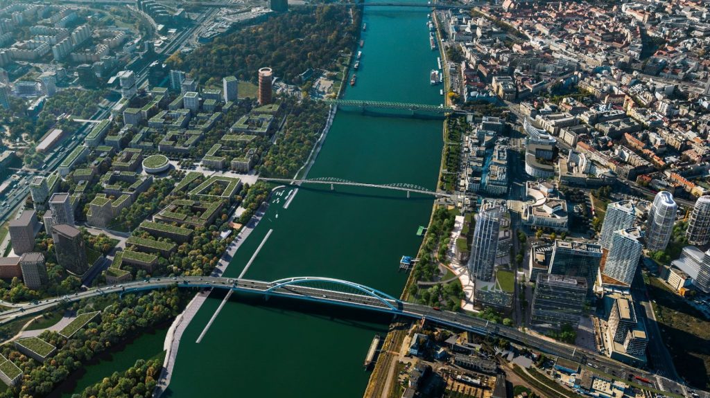 Študenti ukázali, ako môže vyzerať prvý promenádny most v Bratislave (FOTO)