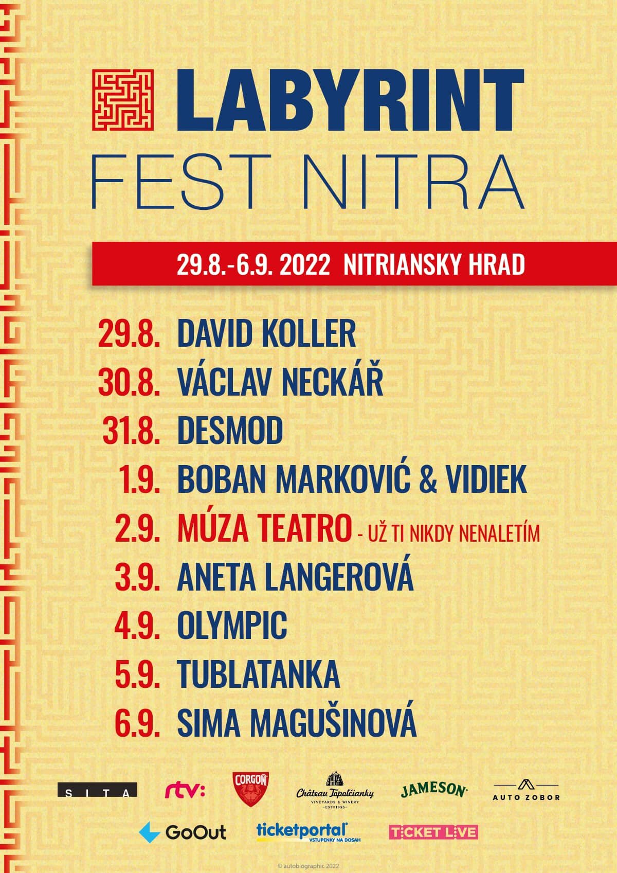 Labyrint FEST NITRA Program