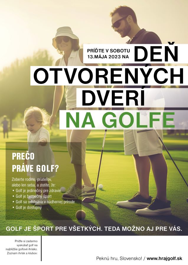 Golfové kluby otvárajú svoje brány počas Národného dňa golfu 2023