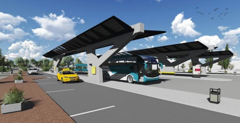 Šaľa: Na novej autobusovej stanici sa budujú nové nástupištia a ďalšie objekty