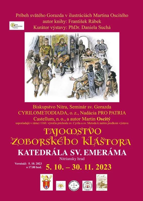 Výstava Tajomstvo Zoborského kláštora v ilustráciách Martina OSCITNÉHO